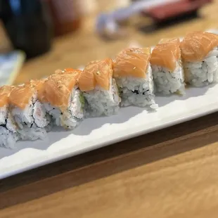 Spicy Salmon/ Philly Roll / Sunrise Roll / Edamame &amp; Green Tea