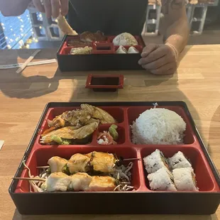 Chicken Teriyaki Bento Box and Katsu Bento Box