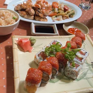 food, sashimi, sushi, sushi and sashimi