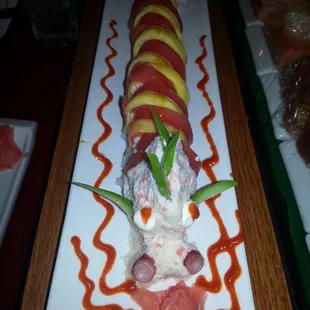 Special Dragon presentation of the LSU roll