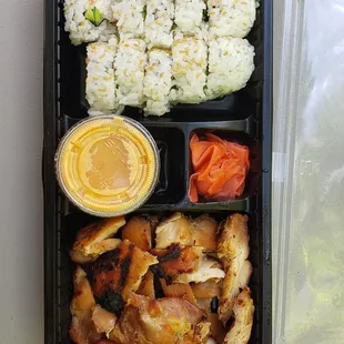 CA roll &amp; chicken teriyaki combo $9.99
