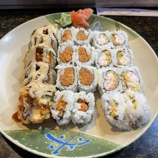 Lunch 3 roll trio for $15.