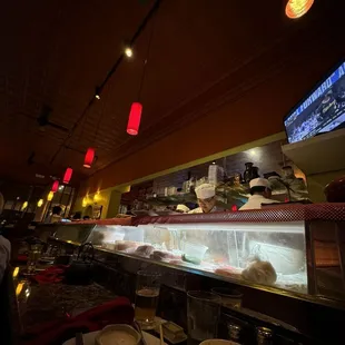 View from the sushi bar