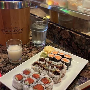 sushi, food, sashimi, sushi and sashimi