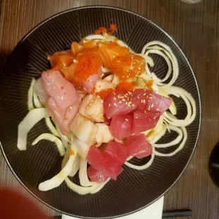 Cucumber seafood salad