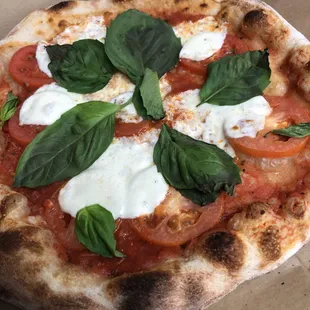 Simple, fresh ingredients. The Margherita is the epitome of summer.