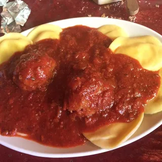 Ravioli with Meatballs