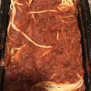Spaghetti with Meat Sauce Dinner