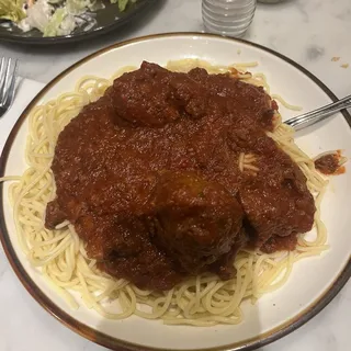 Spaghetti with Meatballs Dinner