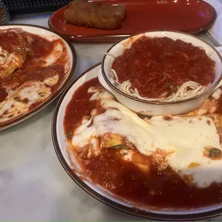 Lasagna with Meatballs Dinner