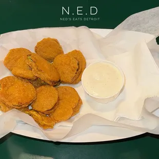 Spicy Fried Pickle Chips