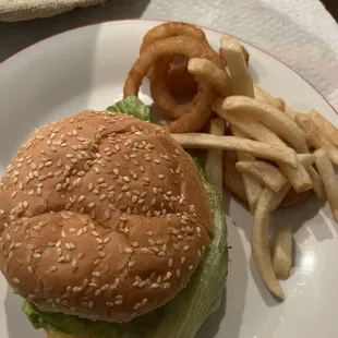 Burger and fries!