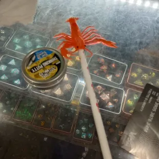 Putty and crawfish pencil was chosen by one of my kids.