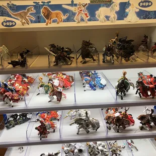 They had display after display of figurines.