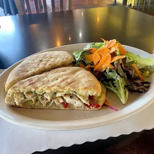 Panini Rustico and salad