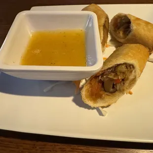 Springrolls (one piece missing because I ate it)