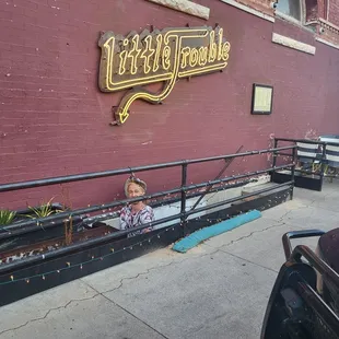 Me being a little trouble