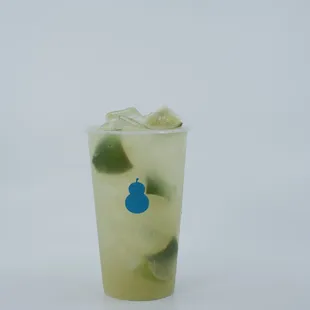 a drink in a plastic cup