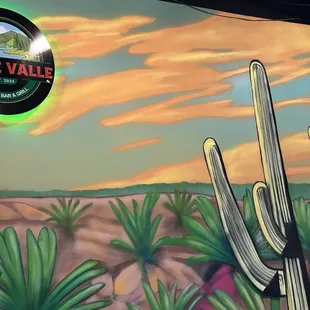 Artful, colorful atmosphere.