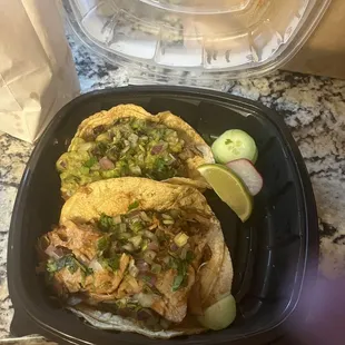 Tijuana taco and carnita taco