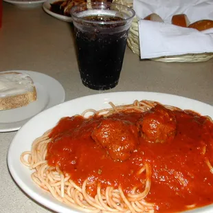 Spaghetti and meatballs