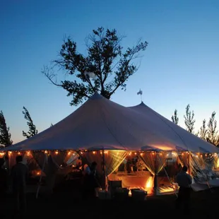 The tented reception.