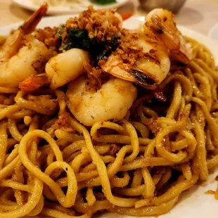 BBQ shrimp garlic noodles