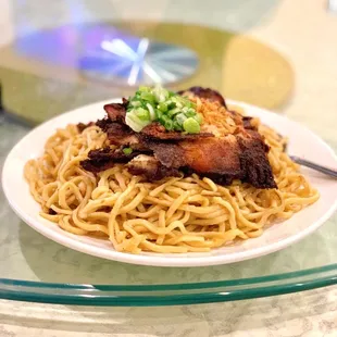60. Garlic Noodle with Five Spice Chicken