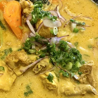 26. Curry Chicken with Egg Noodle Soup