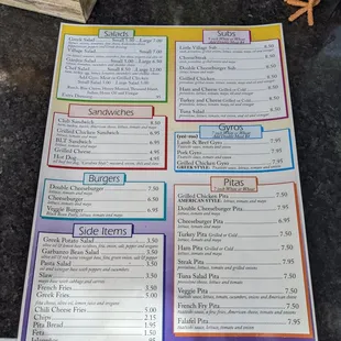 Menu at Little Village Grill