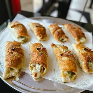 a platter of appetizers