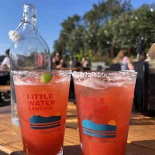 Strawberry margaritas