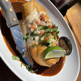 Shrimp Chimichanga