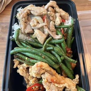 $10 lunch box now with 3 choices! The $5 ones were the perfect size for lunch... this one can easily be split into 2 meals