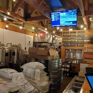 a small bar with lots of beer