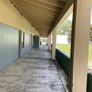 the outside of the building