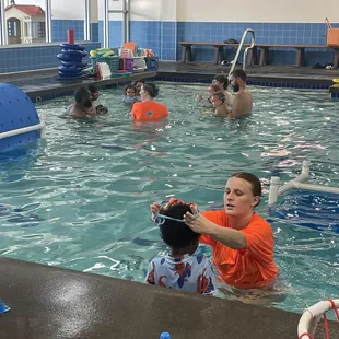 Emily with my son Carter and Hailey with my daughter Nova.