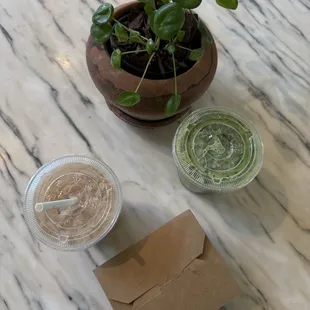Matcha and Chai Latte
