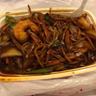 Shrimp lo mein