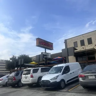 outside