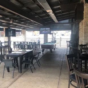 Huge wrap around patio