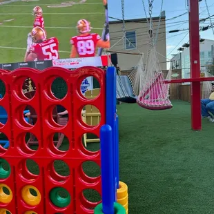 Big connect 4 and a TV that's at least 20'!!