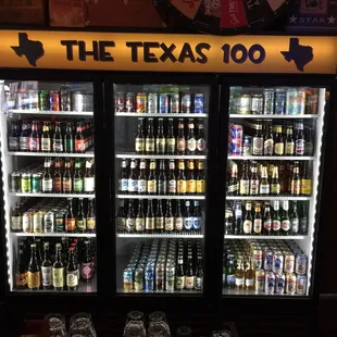 Wow. Good collection of Texas bottle beer.