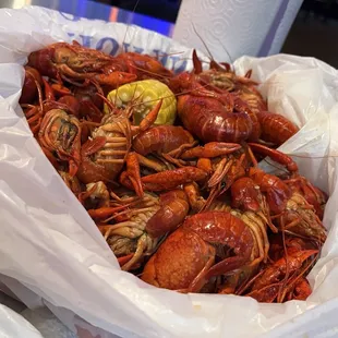 $8.99/lb crawfish, $0.50 per corn, per potato