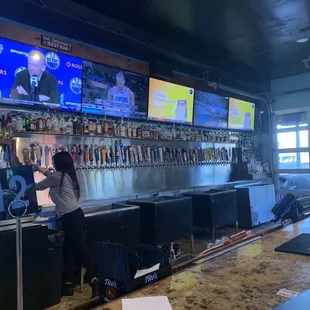 Beers on tap