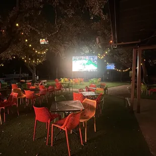 Nighttime 2nd TV screen view