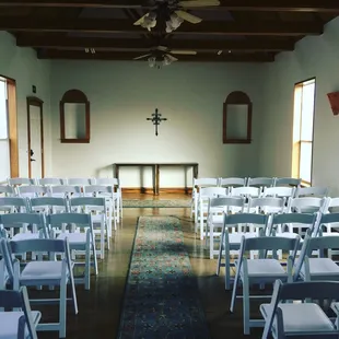 Little Wren Chapel seats 56 comfortably - up to 60 possible.