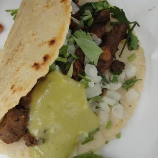 Steak Taco with secret sauce....