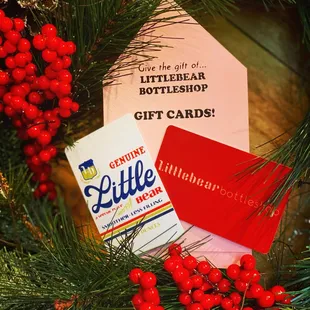 Gift Cards available in any amount