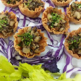 Mushroom tarts